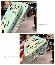 iPhone 13 ケース iPhone13 カバー アイフォン13 Apple 6.1インチ スマホケース 保護カバー ソフトケース きらきら Love Panda かわいい_画像3