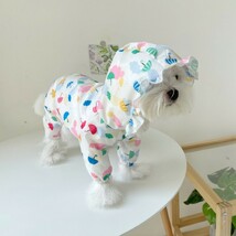 犬の服 ネコ服 犬猫用 ペット用品 ペット服 ペットウェア レインコート 防水 つなぎ 春 夏 ドッグウェア 猫服 犬用 ワンちゃん_画像3