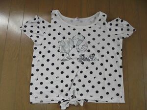  Barbie * shoulder stylish polka dot short sleeves cut and sewn *160