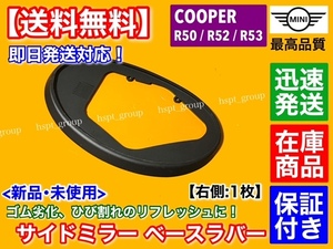  high quality [ free shipping ] Mini Cooper R50 R52 R53[ new goods side mirror rubber mount right side 1 piece ] Cooper S ONE convertible Raver deterioration 