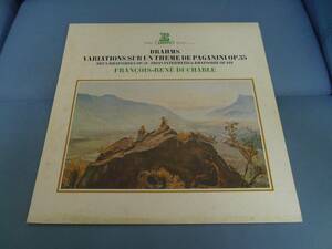 ブラームス/パガニーニの主題による変奏曲、2つのラプソディー、3つのインテルメッツォとラプソディー フランソワ=ルネ・デュシャーブル(p)