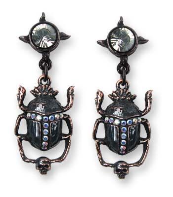 ALCHEMY GOTHIC: ブラック・サン・ケプリ・イヤリング