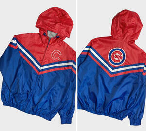 Giii sports MLB シカゴ カブス CUBS L ナイロン ジャケット GENUINE MERCHANDISE スタジャン