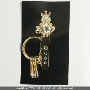  Swarovski crystal кольцо для ключей зажим * колокольчик имеется лягушка Gold Royal Arden 65514 новый товар 