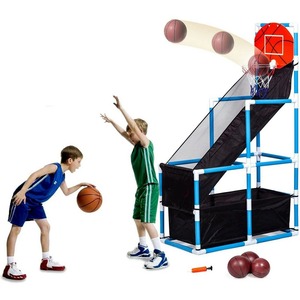 キッズバスケットゴール ボールセット 組み立て式 子供向け 屋内 空気入れ付き sl1343