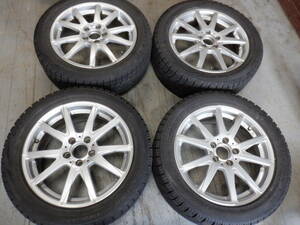 ベンツ AクラスBクラスCLAクラス W169W245 ユーロテック　17x7J +49 PCD112 ブリヂストン VRX 225/50R17 4本バリ物　スタッドレス