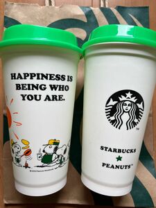 【新品未使用】 STARBUCKS スヌーピー　リユーザブルカップ　2個