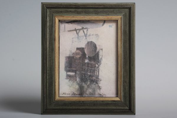 7883 Naoki Higashi Artificial Pastel 2009 Framed Genuine Miniature Osaka Prefecture Shunyokai, artwork, painting, pastel painting, crayon drawing