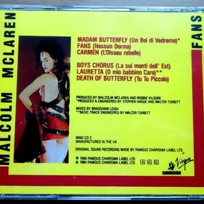 マルコム・マクラーレン ファンズ Malcolm McLaren Fans オペラ マダマバタフライ 蝶々夫人 カルメン ピストルズ ヴィヴィアンの画像2