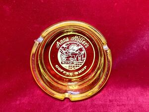  valuable goods Anna mirror zcoffee shop amber color amber glass made ashtray ash tray Anna Millers