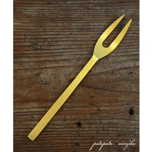  brass sweets fork .k brass patamin cutlery Cafe desert woman .