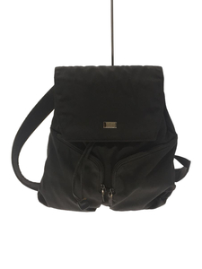 GUCCI* rucksack / canvas /BLK/ plain 