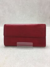 LOUIS VUITTON◆ポシェットポルトモネクレディ_エピ/レザー/RED/M63577_画像1