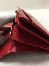 LOUIS VUITTON◆ポシェットポルトモネクレディ_エピ/レザー/RED/M63577_画像7