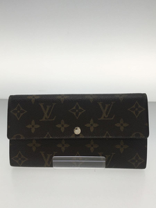 LOUIS VUITTON◆ポルト・フォイユ・サラ(OLD)_モノグラム_BRW/PVC/BRW/レディース