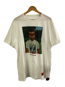 HERON PRESTON◆Tシャツ/HMAA011S20914019/XL/コットン/WHT/ヘロンプレストン/プリント/首元ヨレ有