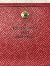 LOUIS VUITTON◆ポルト・トレゾールインターナショナル_エピ_RED/レザー/RED/レディース_画像3