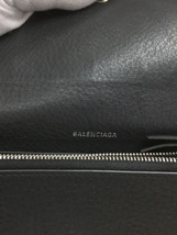 BALENCIAGA◆長財布/レザー/BLK_画像3