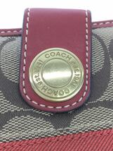 COACH◆2つ折り財布/-/BEG/総柄_画像3