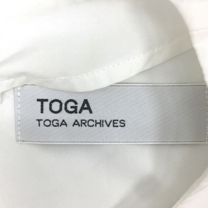 TOGA◆半袖ブラウス/2/ポリエステル/WHT/大理石/TA41-FJ044/ドメブラ/袖装飾の画像3