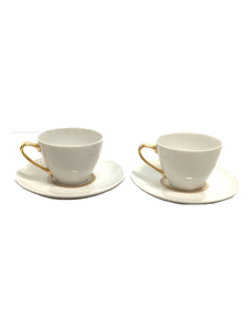 Noritake◆カップ&ソーサー/2点セット/WHT/未使用/P5389A/H-425/椀皿金ペアセット/箱付き