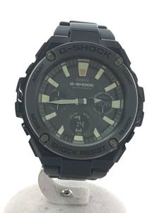 CASIO◆ソーラー腕時計・G-SHOCK/デジアナ/ステンレス/BLK/ブラック/GST-W130BD-1AJF