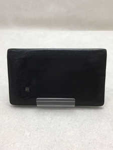 CHANEL◆長財布/レザー/BLK/レディース