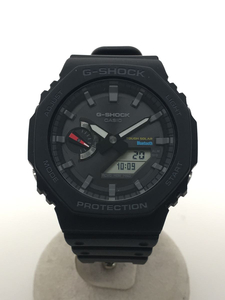 CASIO◆ソーラー腕時計_G-SHOCK/デジアナ/ラバー/GRY/BLK