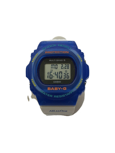CASIO* солнечный наручные часы _BABY-G/ цифровой / Raver / голубой / белый /BGD-5700UK-2JR