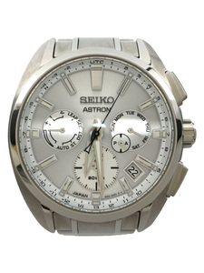 SEIKO◆ソーラー腕時計/アナログ/ステンレス/SLV/SLV