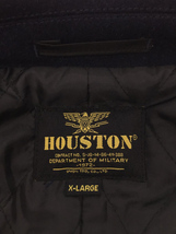 HOUSTON◆HOUSTON/チェスターコート/XL/ウール/グレー_画像3