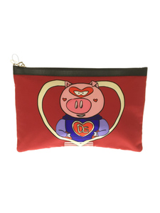 Dolce &amp; Gabbana ◆ Pig Love fdo.rosso/Second Bag/Nylon/BLK/BP2261