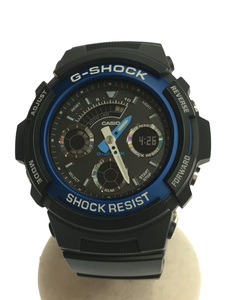 CASIO◆クォーツ腕時計・G-SHOCK/デジアナ/BLK