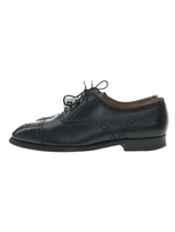 CROCKETT&JONES◆ドレスシューズ/UK7/BLK/レザー_画像1