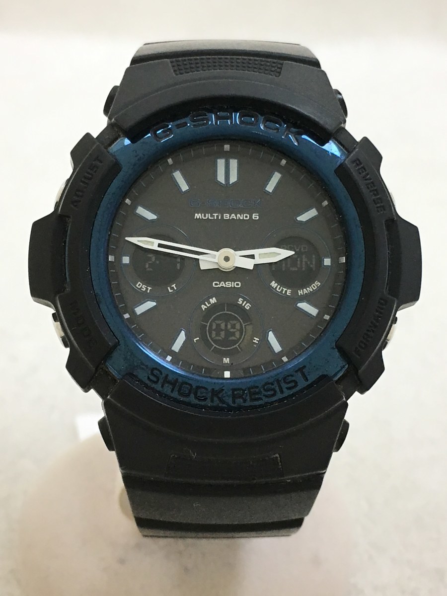 着後レビューで 送料無料 新品 G-SHOCKソーラー電波時計AWG-M100A-1AJF
