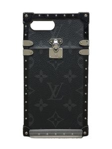 LOUIS VUITTON◆アイ・トランクIPHONE7+_モノグラム・エクリプス_BLK/PVC//M64404/iPhoneスマホケース