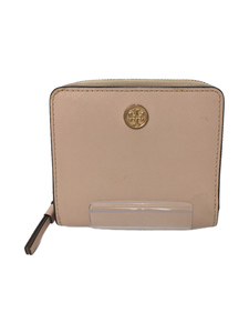 TORY BURCH◆2つ折り財布/レザー/PNK/無地/レディース/75251689/ピンク