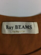 RAY BEAMS◆半袖ワンピース/FREE/コットン/CML/無地/63-26-0507-370/_画像3