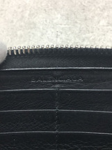 BALENCIAGA◆長財布/レザー/BLK_画像3