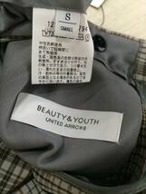 BEAUTY&YOUTH UNITED ARROWS◆ショートパンツ/S/ウール/GRY/チェック/1219-177-1794/CM TW CHK 1P LOOSE SRT_画像4