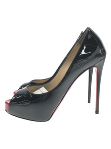 Christian Louboutin◆NEW VERY PRIVE 120 PATENT/パテント/パンプス/35.5/BLK/クリスチャンルブタン