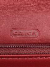 COACH◆ショルダーウォレット/斜め掛け財布/レザー/ボルドー_画像3