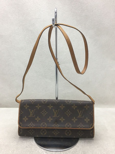 LOUIS VUITTON◆ポシェット・ツインPM_モノグラム_BRW/PVC/BRW