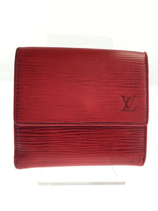 LOUIS VUITTON◆ポルトモネビエカルトクレディ_エピ/レザー/RED/M6348E