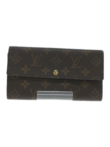 LOUIS VUITTON◆ポシェットポルトモネクレディ/長財布/PVC/BRW/モノグラム/M61725