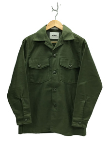 WTAPS◆LS/COTTON.SATIN/ミリタリーシャツジャケット/ジャケット/1/BRDT-SHM01/背面ヨゴレ