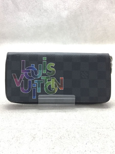 LOUIS VUITTON◆長財布/PVC/BLK/チェック/メンズ