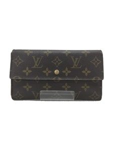 LOUIS VUITTON◆ポルト・トレゾールインターナショナル_モノグラム_BRW/PVC/BRW/総柄/レディース