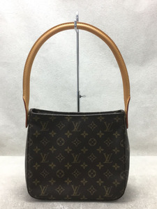 LOUIS VUITTON◆LOUIS VUITTON ルイヴィトン トートバッグ/PVC/BRW/モノグラム/ルーピングMM