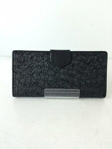 印傳屋◆長財布/レザー/BLK/レディース